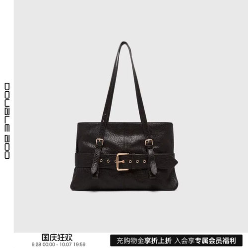 【现货】LOST IN ECHO 复古皮带扣法棍腋下包 DOUBLEBOO