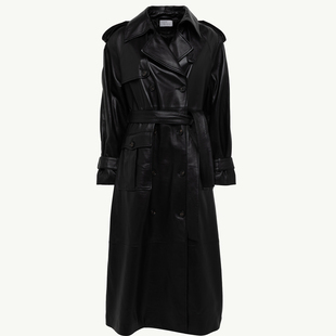 现货 25AW双排扣长款 Giuseppe Morabito 羊皮风衣DOUBLEBOO