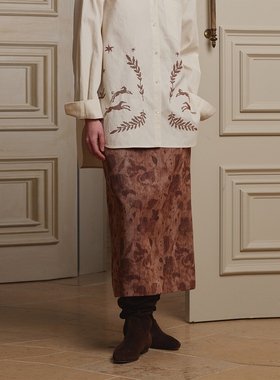 【现货】ECRIVAIN 25AW 经典直筒半裙 DOUBLEBOO