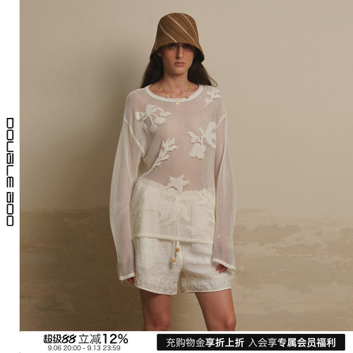 【现货】ECRIVAIN 26SS 春夏新款圆领长袖针织衫 DOUBLEBOO