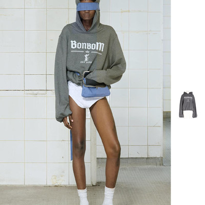 【现货】BONBOM 26SS 春夏新款印花连帽卫衣 DOUBLEBOO