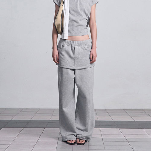 【现货】CERRIC 26SS 春夏新款裙式层次感卫裤 DOUBLEBOO