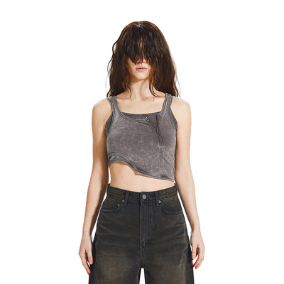 【现货】LOADINGROOM 25SS 双层带拉链吊带背心 DOUBLEBOO