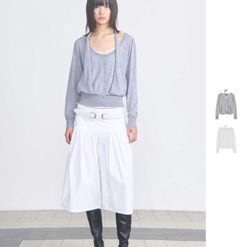 【现货】CERRIC 26SS 春夏新款多种穿法针织开衫 DOUBLEBOO