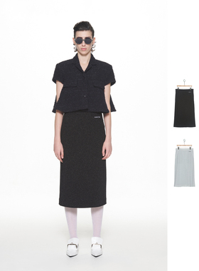 PUSHBUTTON 24SS 新款显瘦柔软亲肤H型直筒半裙 DOUBLEBOO 买手店