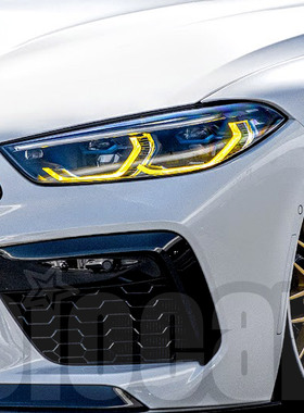 宝马8系F92 M8 改装oiomotors柠檬黄CSL款天使眼光圈模块 黄金眼