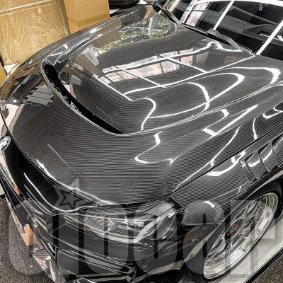 适用于宝马 G87 M2专用 Alpha款 碳纤维开孔轻量化引擎盖 机盖