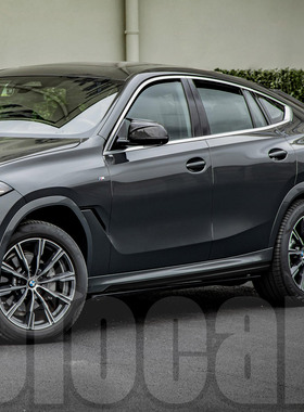 适用于宝马G06 G06LCI X6专用 改装MP款干碳纤维材质侧裙 裙边