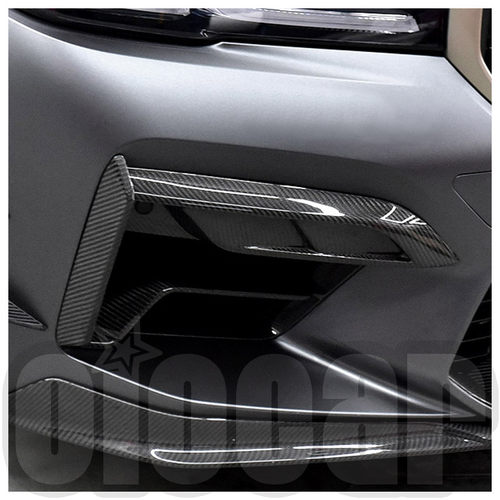 宝马F90 LCI M5 改装oiomotors CFA款干碳碳纤维前杠侧进风口饰条