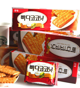 韩国乐天蜂蜜椰奶饼干