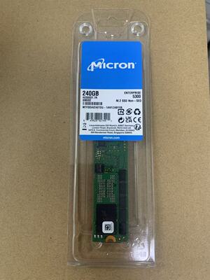 全新 Micron美光 240GB M.2企业级固态MTFDDAV240TDU-1AW1ZABYY