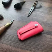 Pure handmade da lộn túi chìa khóa dây rút lưu trữ chìa khóa da hộ gia đình túi chìa khóa lớn túi khóa - Trường hợp chính