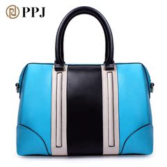 Fat cobbler bag 2015 new surge in spring and summer handbag pattern leather Europe hit the color with the bag blue-red