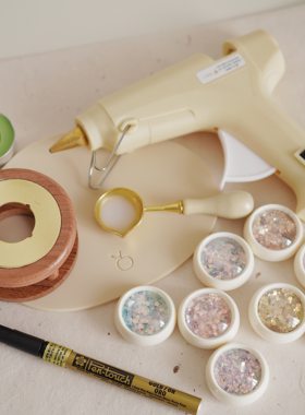 一只甜桔【火漆工具】樱花蜡烛