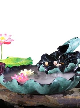 室内盆景加湿器禅意风假山流水