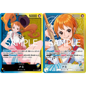 蓝海日文简中OPCG海贼航海王卡牌OP11-041领袖蓝黄L异画娜美奈美