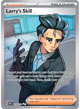 美版英文PTCG宝可梦卡牌棱镜进化PRE 139青木的手法Larry's Skill
