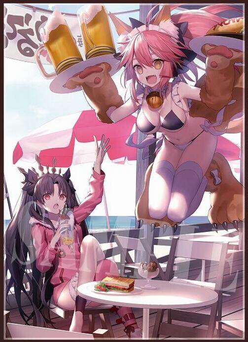 【蓝海卡牌】fate fgo 泳装玉藻前伊斯塔凛 c94会场限定卡套现货