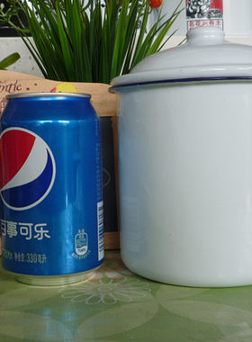 纯白色怀旧复古搪瓷杯 搪瓷12厘米有盖水杯包邮支持定制字体包邮