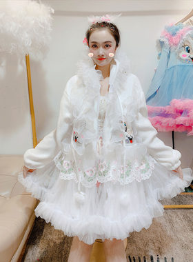 潮甜美常规连帽短外套保暖显瘦