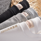 男童长袖 重磅280g儿童打底衫 校服内搭班比纳童装 t恤纯棉白色上衣