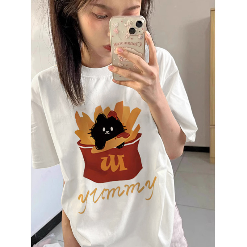 T0207-P25抖音春夏新款纯棉短袖T恤潮,女装T恤,星座617A-2