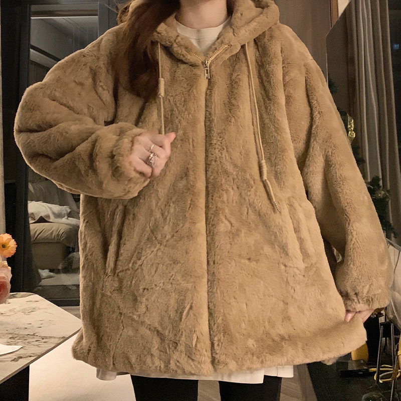 DY31836-P1052025冬季新款毛绒夹棉棉服少女羊羔毛毛绒连帽保暖,男装棉衣,星座617A-2