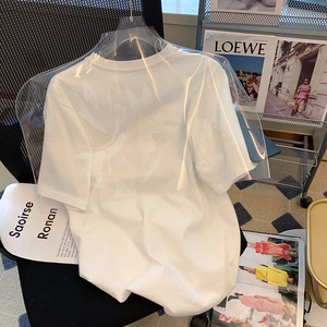 T0297-P25 24新款卡通印花纯棉短袖 夏装T恤女图片