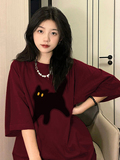 T03981-P25高质量纯棉可爱猫咪印花短袖t恤情侣款宽松到5XL，女装T恤，星座617A-2