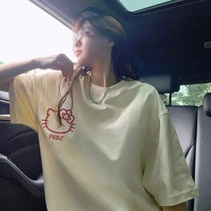 M367-P25 短袖T恤宽松百搭美式潮牌男女同款休闲上衣图片