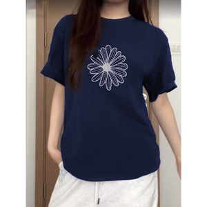 T0137-P25  2024抖音 春夏新款纯棉短袖T恤女图片