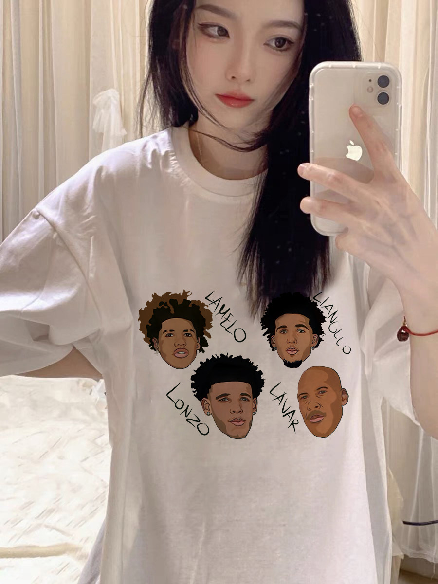 T0953-P25男女款精梳纯棉美式复古人像短袖T恤印花款,女装T恤,星座617A-2