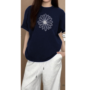 T0137-P25  2024抖音 春夏新款纯棉短袖T恤女图片