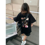T0291-P25动漫元素卡通印花短袖t恤女新款纯棉宽松减龄，女装T恤，星座617A-2