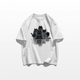 T0277-P25美式复古卡通印花纯棉T春夏新款纯棉短袖T恤，女装T恤，星座617A-2