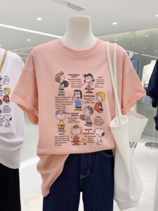 T0116-P25 精梳纯棉 S-XXXL夏装短袖T恤女图片