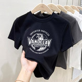 T0047-P352025新款美式复古短款辣妹风短袖春夏正肩短袖T恤潮，女装T恤，星座617A-2