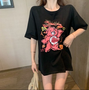 T0130-P25 新款上衣春夏季宽松休闲韩版ins大码女装图片