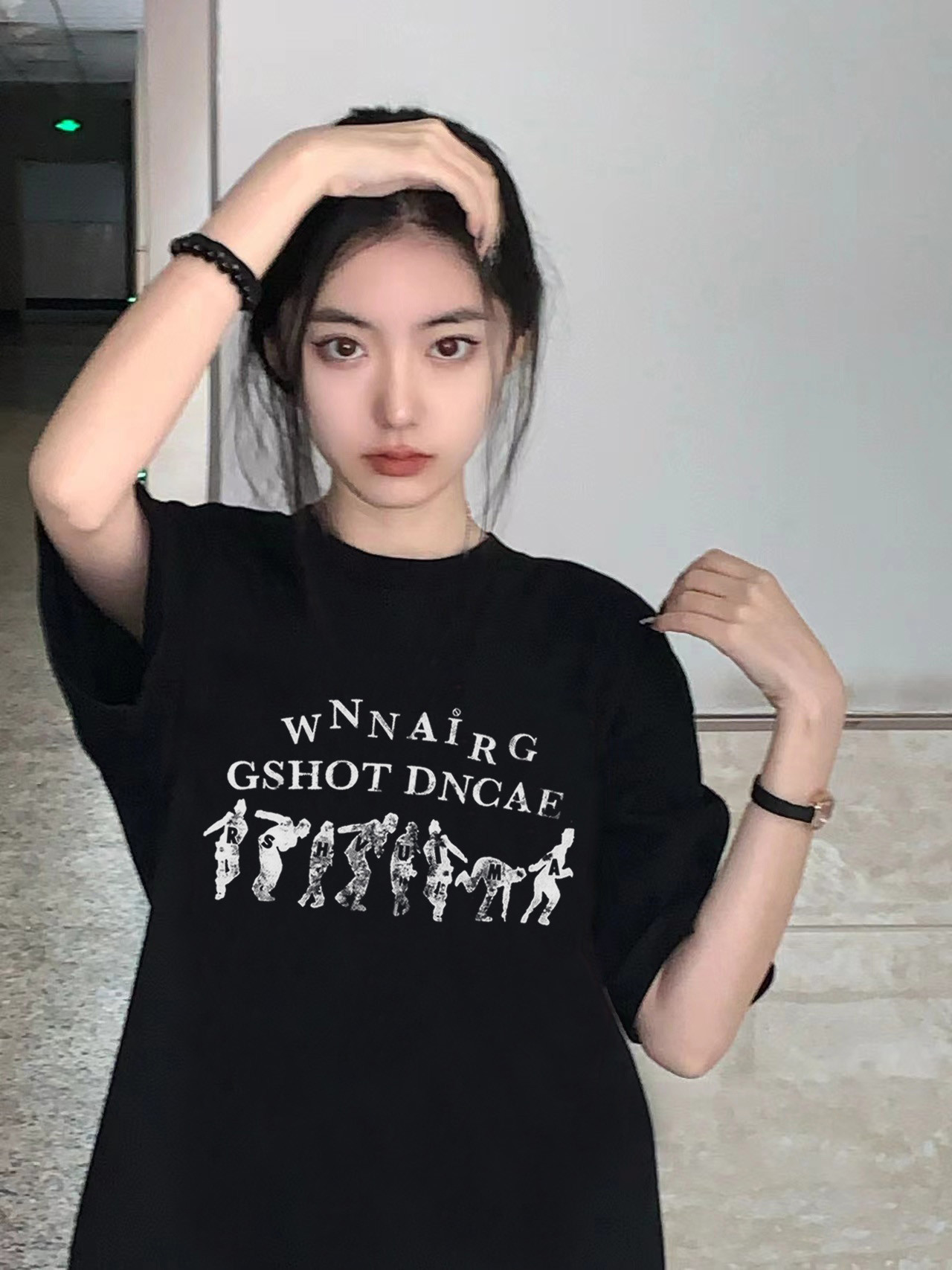 M376-P25高品质美式复古重磅纯棉短袖T恤情侣款宽松版到5XL,女装T恤,星座617A-2