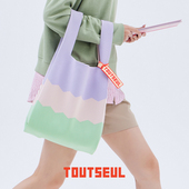 TOUTSEUL读设2025新款 原创设计编织包三色彩虹包通勤休闲大容量包