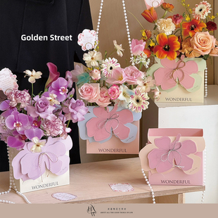 【欢喜物】原创设计女神节风传花信系列鲜花礼品包装花盒礼盒