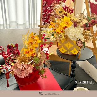 【欢喜物】原创设计新年2026马年钱到家系列礼盒年宵花花盒礼品盒