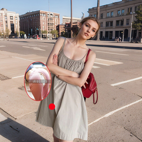 现货吊带连衣裙Moss2024夏季新款