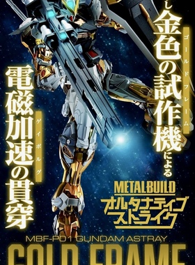 万代魂模型 PB MB GUNDAM ASTRAY GOLD FRAME AS 金异端 炮装高达
