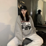 Цветная длинная демисезонная брендовая толстовка, в корейском стиле