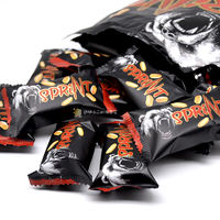 Russian imported Black Brown Bear chocolate-flavored peanut filling candy KDV brand Brown Bear nougat wedding candy thumbnail 5