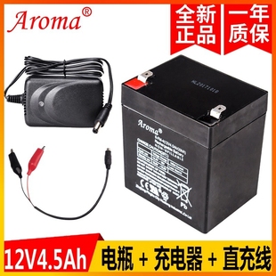 奥皇12V4.5Ah20hR电瓶蓄电池充电器儿童电动车童车汽车专用 Aroma