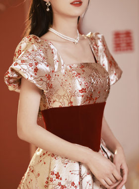 敬酒服新娘2024新款夏天结婚法式