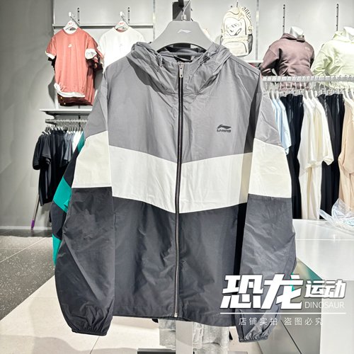 李宁运动风衣防泼水透气