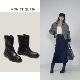 G3089 游牧风中跟短靴女靴烟筒靴靴子圆头时尚 语熙 自由之心
